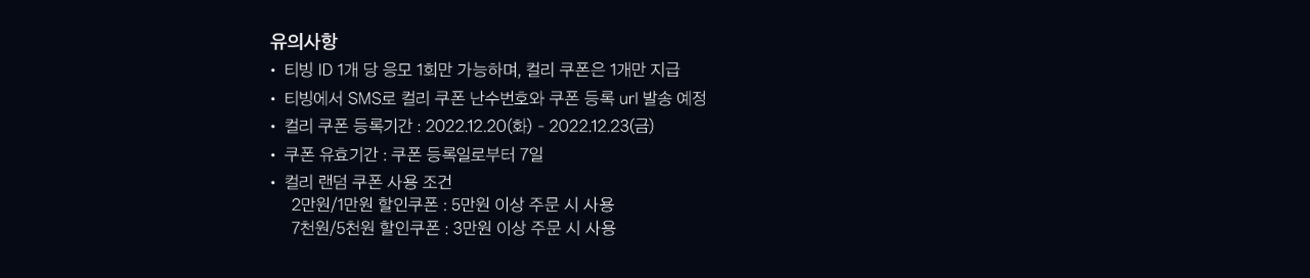 유의사항 텍스트 이미지